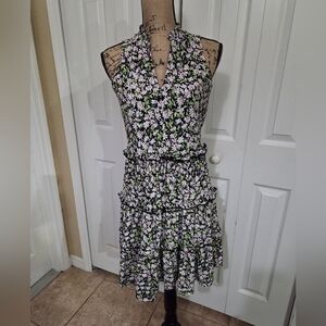 Tommy Hilfiger Floral Halter Neck Dress Size 2